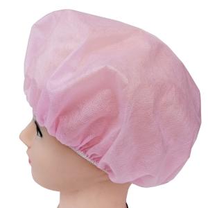 China Non Woven Disposable Head Cap , Surgical Bouffant Scrub Hats Lightweight factory