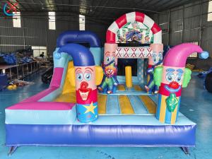 China Factory Inflatable Colorful Candy Inflatable House And Slide Jumping Castle factory