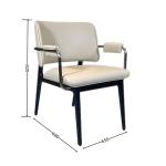 ODM Back Ash Wood Hotel Dining Room Chairs Leather Quilted for Party