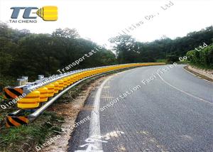 China High Intensity Highway Safety Roller Barrier Q235 Hot Dip Galvanizing Frame factory