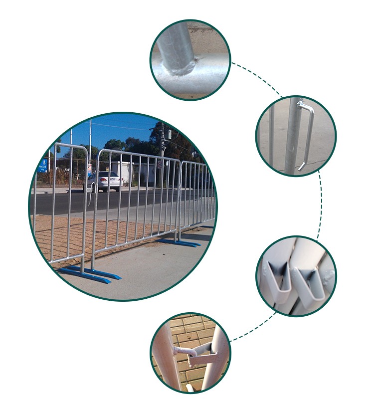 Metal Crowd Control Barrier Road Barrier