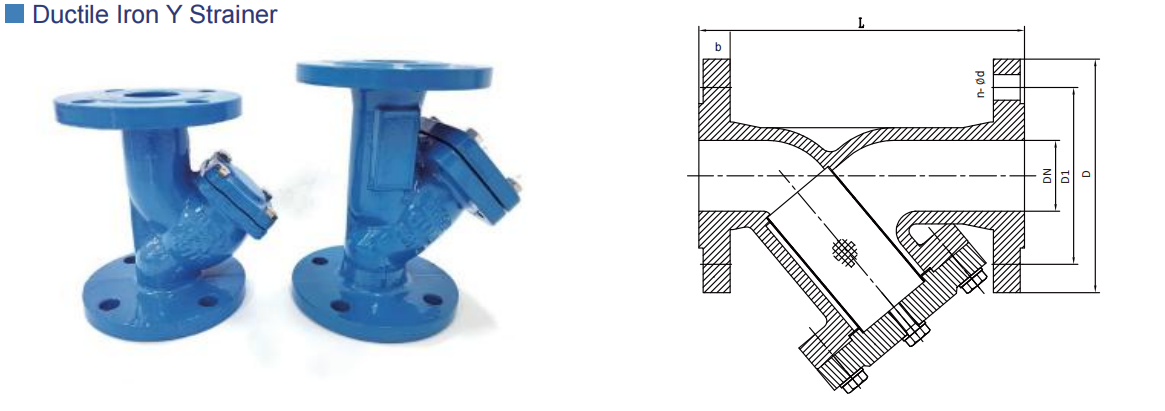 OBM Customized Support DIN F6 Y Strainer Flanged Type Y Type Female Thread Strainer