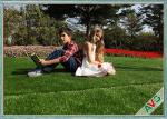 ISO14001 Field Olive Landscaping Artificial Grass Pile Height 1.75''