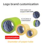High Temperature Automotive Painters Masking Tape UV Resistant Crepe Paper No