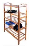 Floor Standing Bamboo Home Furniture Bamboo Wood Vertical Shoe Storage Rack