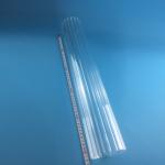 Decorative Flower Shape Glass Borosilicate Tubing With Ribs Inside For Lamping