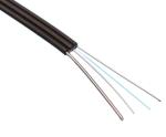2 Fiber Outdoor Flat Fiber Optic Cable 9/125 SMF G657A1 LSZH Black Waterproof