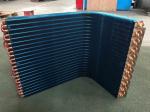 Copper Aluminum Coil AC Slab Evaporator Coil Refrigerator Water Cooled