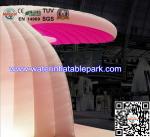 Fashion Beautiful Pink Inflatable Tent For Exhibition , PVC Tarpaulin