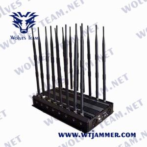 China 18 Bands Lojack 48W 5.2G 5.8G 5G All Cell Phone Signal Jammer factory