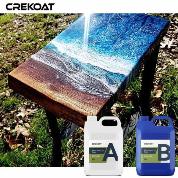 China Low Toxicity Clear Epoxy Resin For Countertops Indoor Enhance Art'S Depth factory