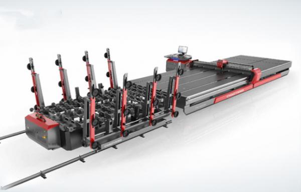 China Full Automatic High Speed 200m/min CNC Glass Cutting Machine Glass Loading Table factory