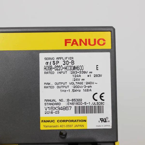 China A06B-6220-H030#H600  1 Piece Fanuc Servo Motor Controller with 12 Months Warranty factory
