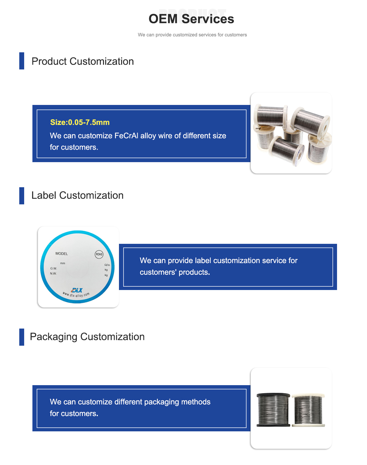 Best Selling Products FeCrAl Alloy OCr23Al5 Electric Resistance Heating Wire