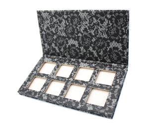 China Magnetic Empty Cardboard Eyeshadow Palette Recyclable CMYK PMS Printing factory