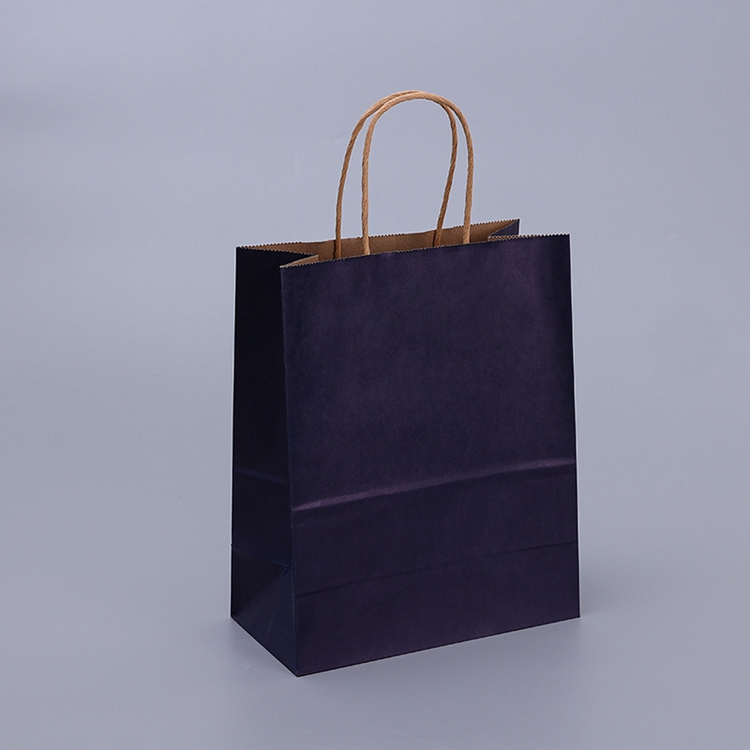 Competitive Eco-Friendly Folding Brown Kraft Paper Shopping Bag with Customized Logo