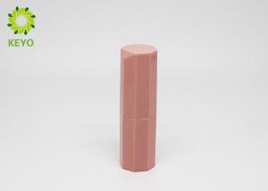 China PP Plastic Lipstick Tube Container , Hexagon Shape Pink Lipstick Tube factory