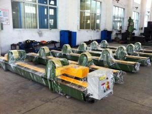 China 65000lbs Double Motor Pipe Welding Rotator , Foot Pedal Control , 30 Ton Pipe Welding Rotator factory