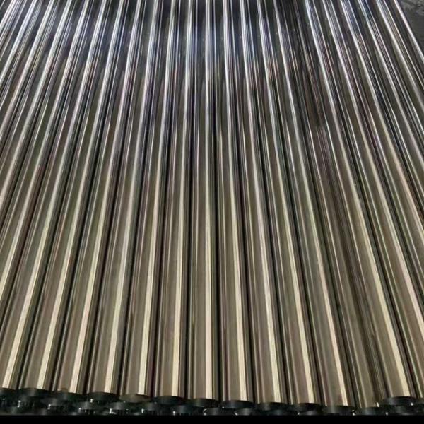 ASTM A554 201 Welded Tube 25*0.8*6000mm 320 Grit Mirror Polished Stainless Steel
