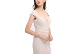 Cap Sleeve Deep Sweetheart European Style Evening Dresses Fashion Prom Dress