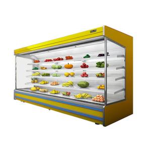 Vegetable Open Air Chiller Multideck Juice Fruit Mall Refrigerator