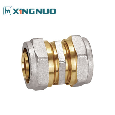 Polished Brass Compression Fittings with Chrome Plated Handle Plumbing Material Brass Compression Socket Pex Fittings