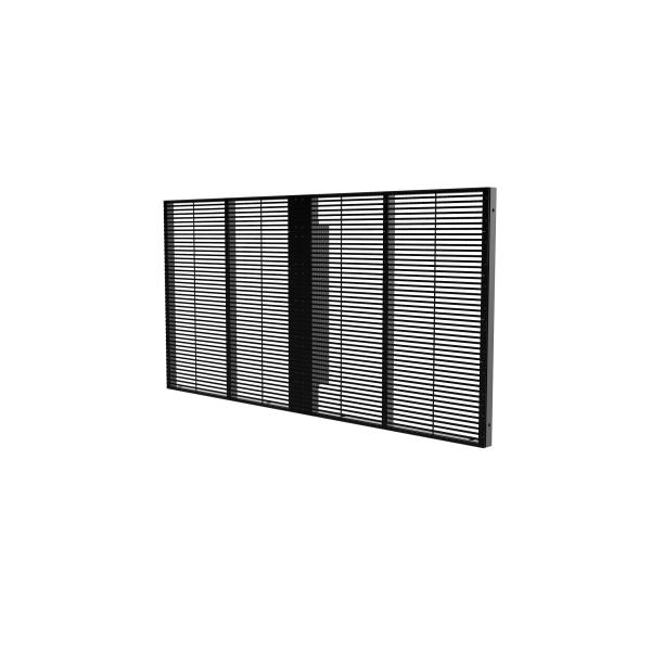 China 1R1G1B transparent led curtain display Transparent Led Screen 5000nits Hanging factory