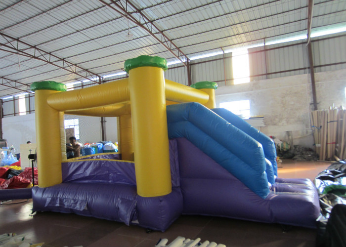 Classic inflatable jumping house PVC inflatable bouncy with slide Simple inflatable bouncy for family use
