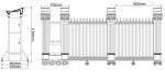 Aluminum Alloy Automatic Retractable Gate Electric Operated Fingerprint Control