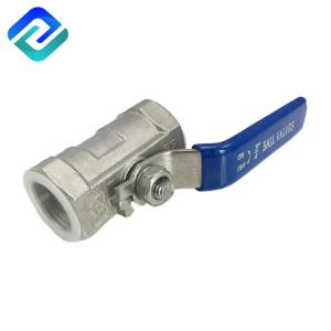 China A351 Investment Casting 1 Piece Ball Valve 1000 Wog 316 Female Thread Parallel factory