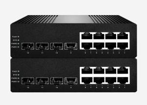 China Managed Gigabit POE SFP Fiber Switch Industrial L2+ With 8GE Ports and 4G SFP Slots factory