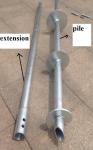 Durable Helical Pile Foundations / Helical Anchors For Support Existing