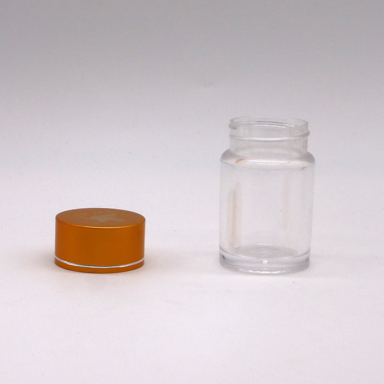 Pharmacy Medicine Tablets Container 30mL PS Bottle with Aluminum Cap and Custom Color