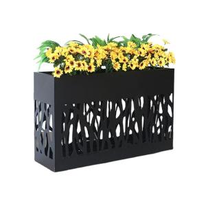 Custom hollow out flower pot extra large rectangular planter