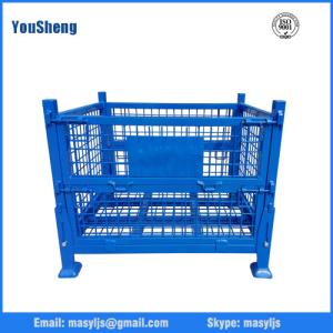 China OEM China Supplier Foldable Steel Wire Mesh Pallet Bin factory