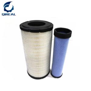 China Excavator Spare Parts Pc200-7 excavator air filter element 600-185-3100 factory