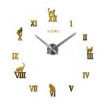 Frameless Large Roman Numerals Wall Stickers Clocks Decorative Wall Clocks For