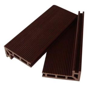 China Embossed Solid WPC Decking Swimming Pool Wood Plastic Composite Flooring board factory