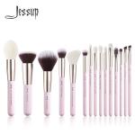 Jessup 15pcs Essential Makeup Brushes Set Soft Natural Hair