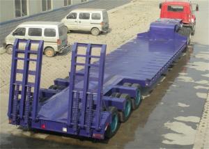 China 50T Gooseneck 3 Axle Low Bed Semi Trailer factory