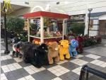 Hansel luna park toys animal push elactrical bike animals cart ride for mall