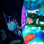 Naked Eye 9D Cinema 360 Immersive Dome Theatre 10 Players Motion Flying Cinema