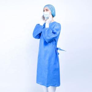 China Disposable 30g 35g 45g SMS Non Woven Isolation Gown factory