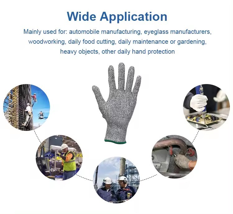 CE Certified Secure Grip Anti Slip Crinkle Latex Coated Safety Work Gloves For Construction