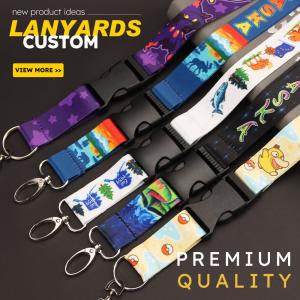Personalized Neck Tool Printing Polyester Sublimation Custom Lanyards With Logo