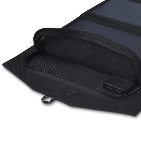 Waterproof Portable Sunpower Solar Panel Charger 28W Foldable Fabric For Camping
