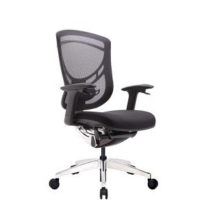 China Upholstered Ergonomic Executive Desk Chair With Height Adjustable Backrest factory