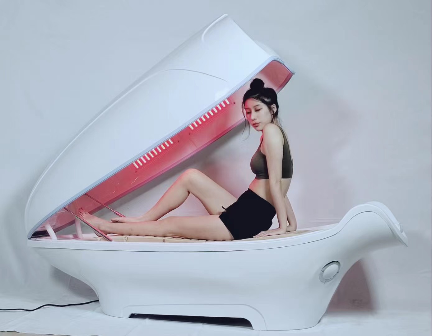 8pcs Led Lights Photon Infrared Jade Sauna Pod Spa Hydromassage Capsule