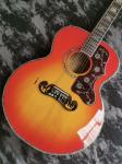 Custom 43 inch SJ200 series limited edition handmade glossy painted abalone