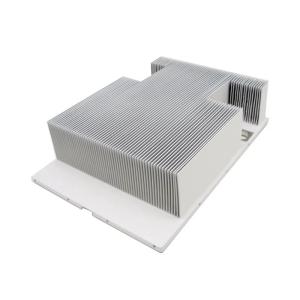 China 1-10mm Base Customizable Skived Fin Heat Sink Square Anodizing factory